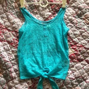 cute blue top size xs